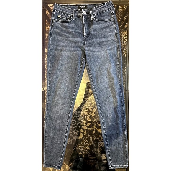 Levi's Denizen High Rise Skinny Dark Wash Blue Denim Jeans Woman's Size 26x26 - Picture 1 of 6
